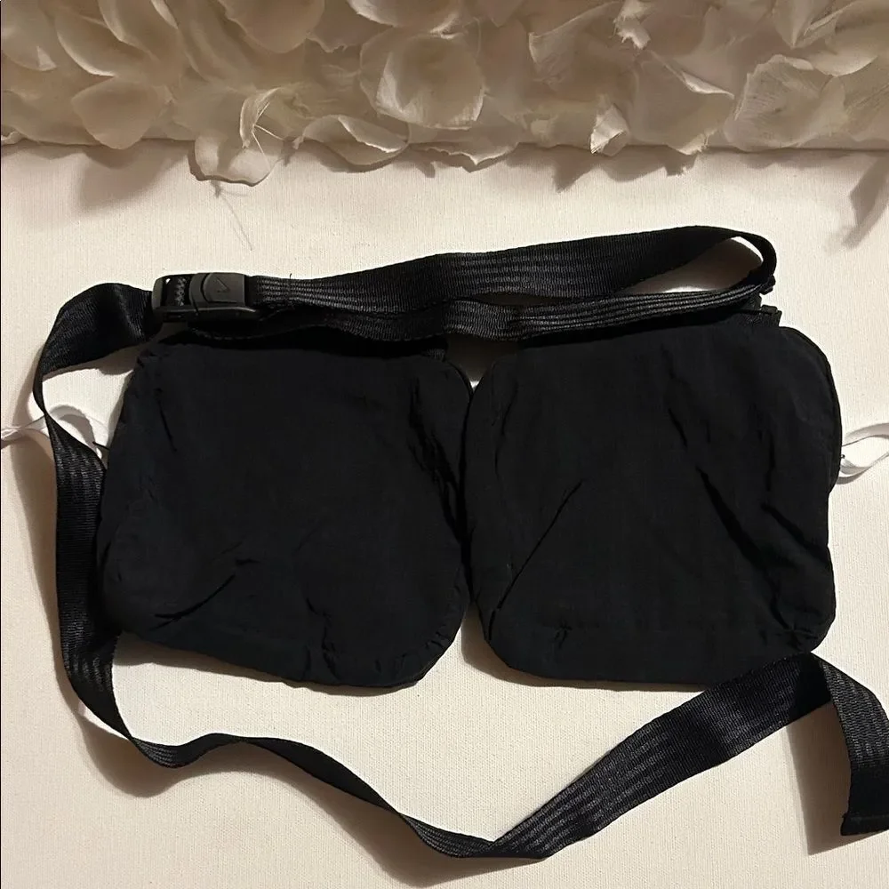Nike Black Belt Bag with Blue Trim
